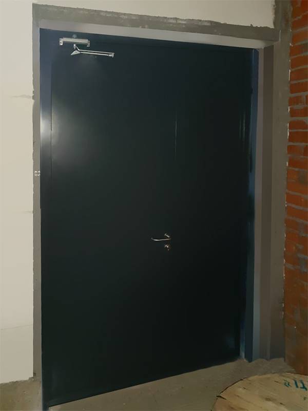 Полуторастворчатая дверь, фото изнутри (Волковское шоссе, 23в)